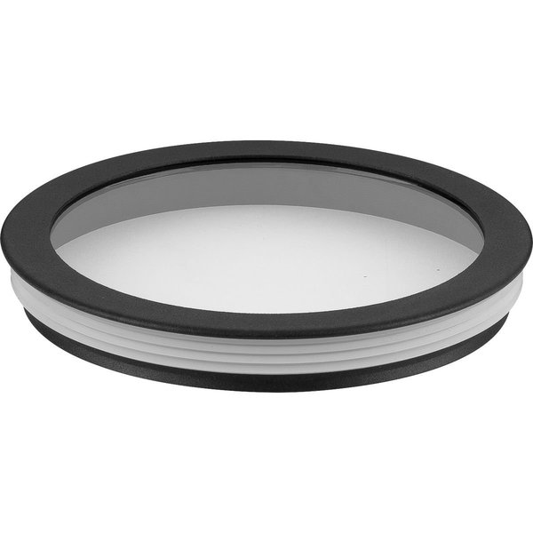 Progress Lighting Cylinder Lens Collection Black 6-Inch Round Cylinder Cover P860046-031